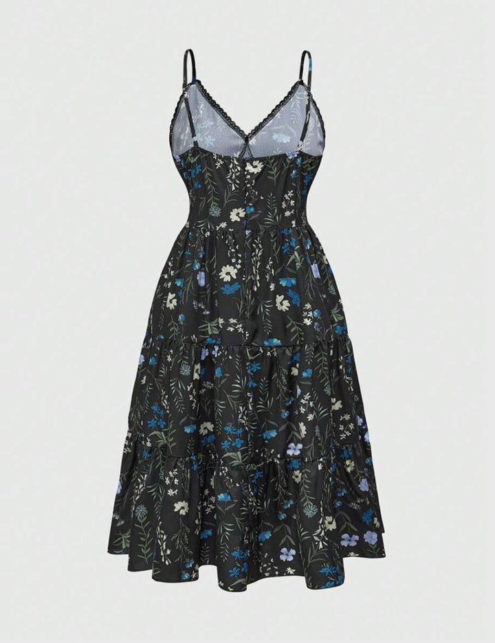 Shein Curve+ maxi ruha, fekete