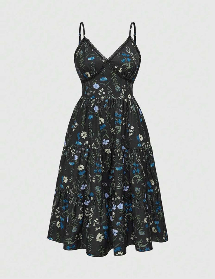 Shein Curve+ maxi ruha, fekete
