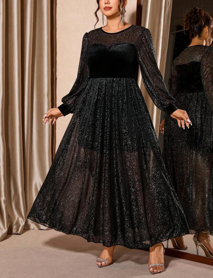 SHEIN maxi ruha, fekete