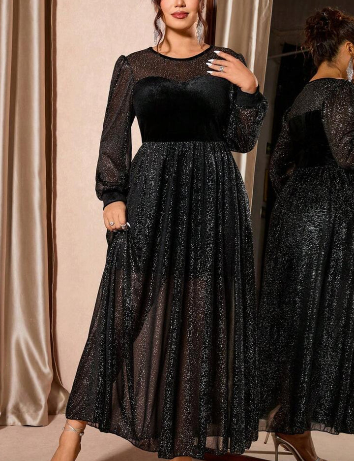 SHEIN maxi ruha, fekete