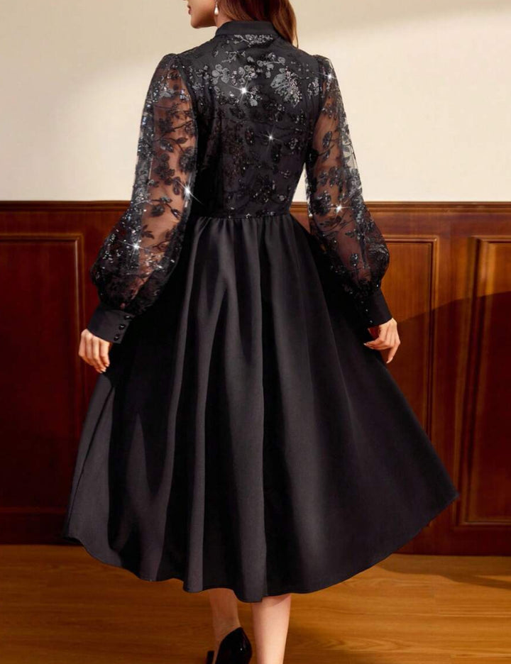 Shein maxi ruha, fekete