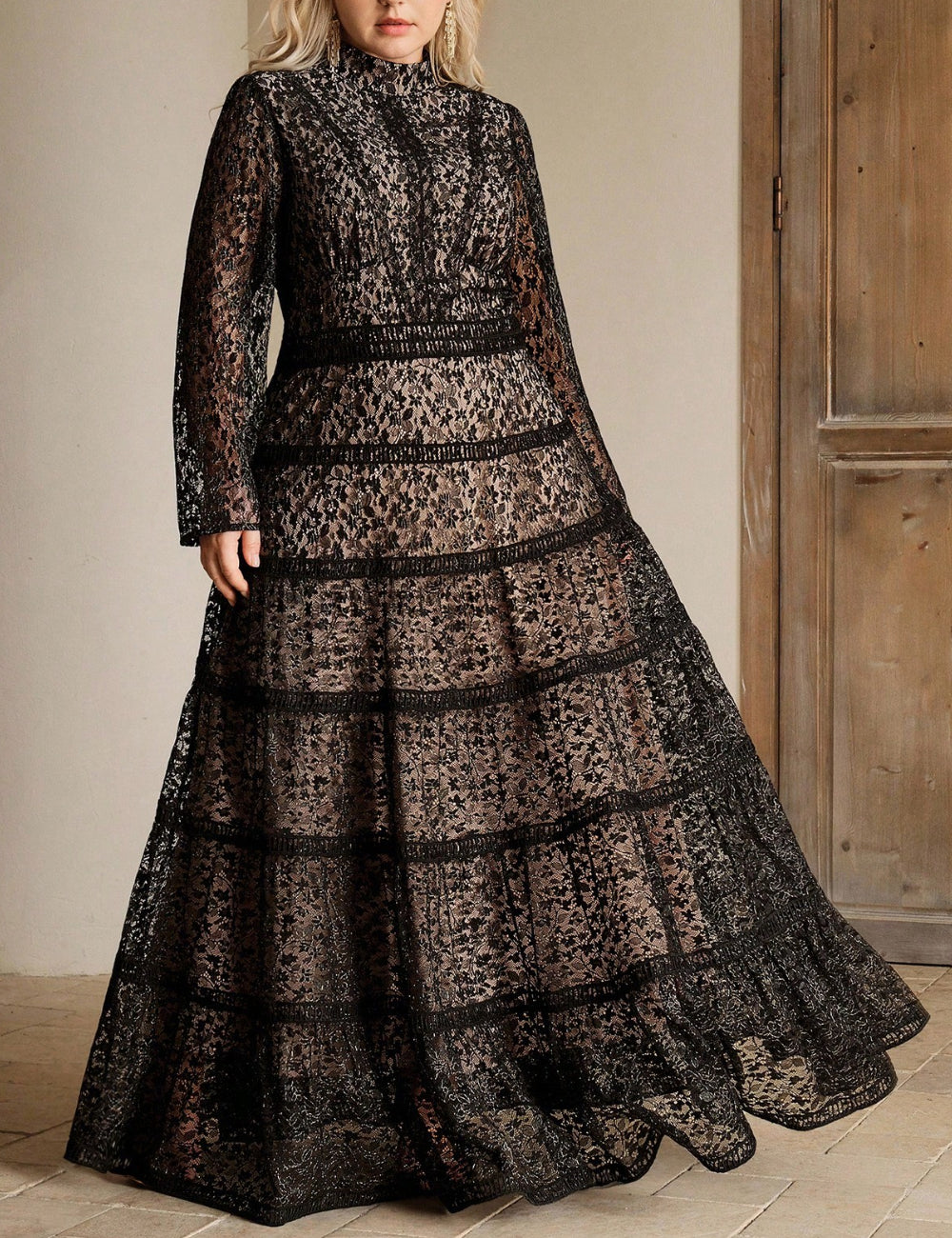 Shein maxi ruha, fekete