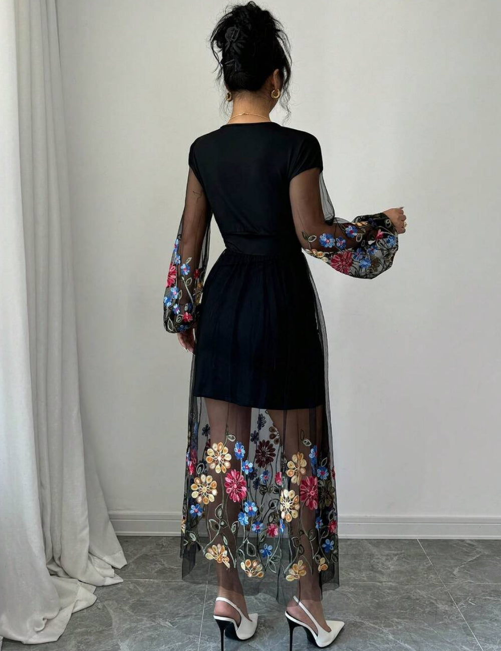 Rochie maxi Shein, negru