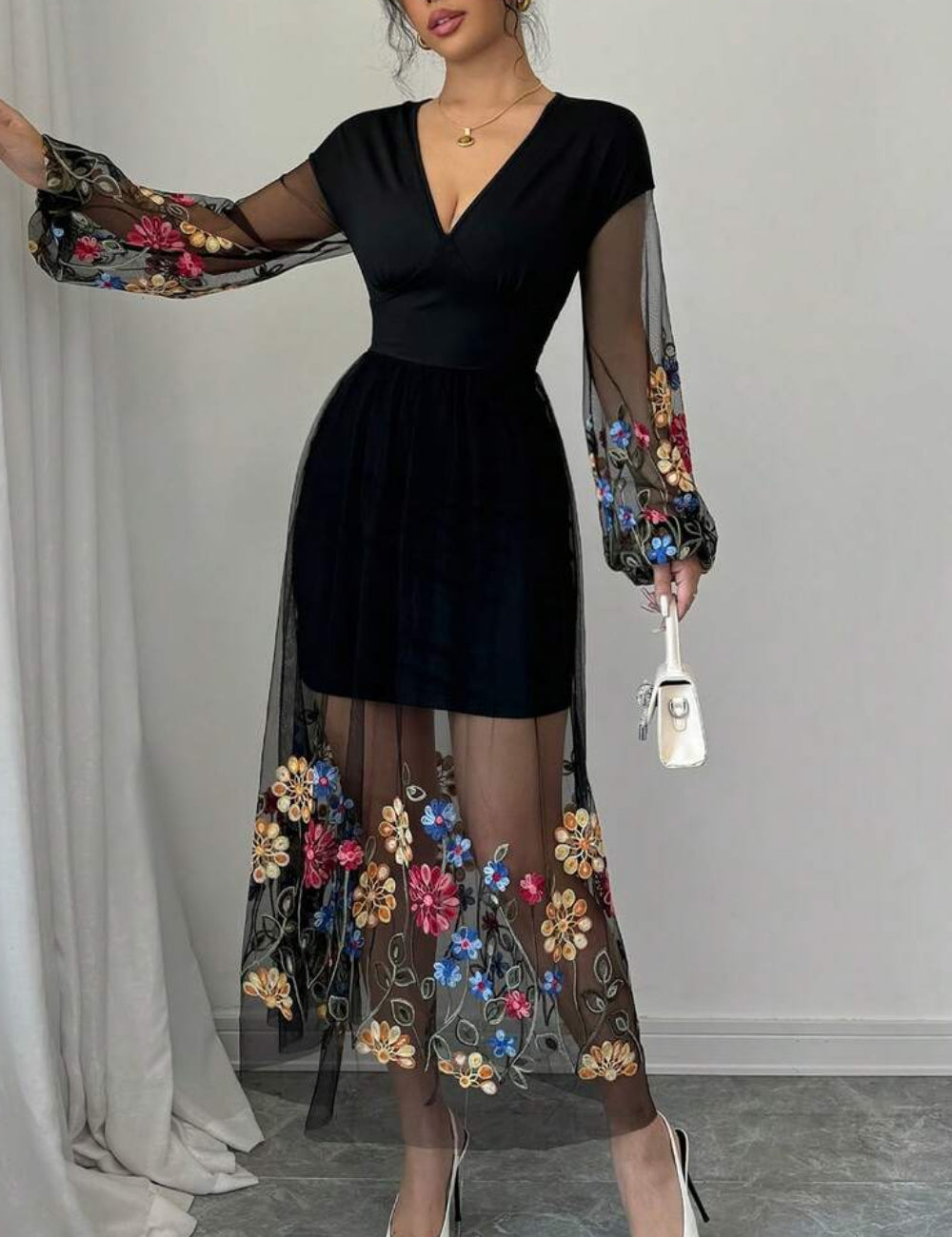 Rochie maxi Shein, negru