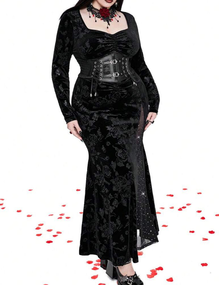Shein Curve+ Black Maxi Dress