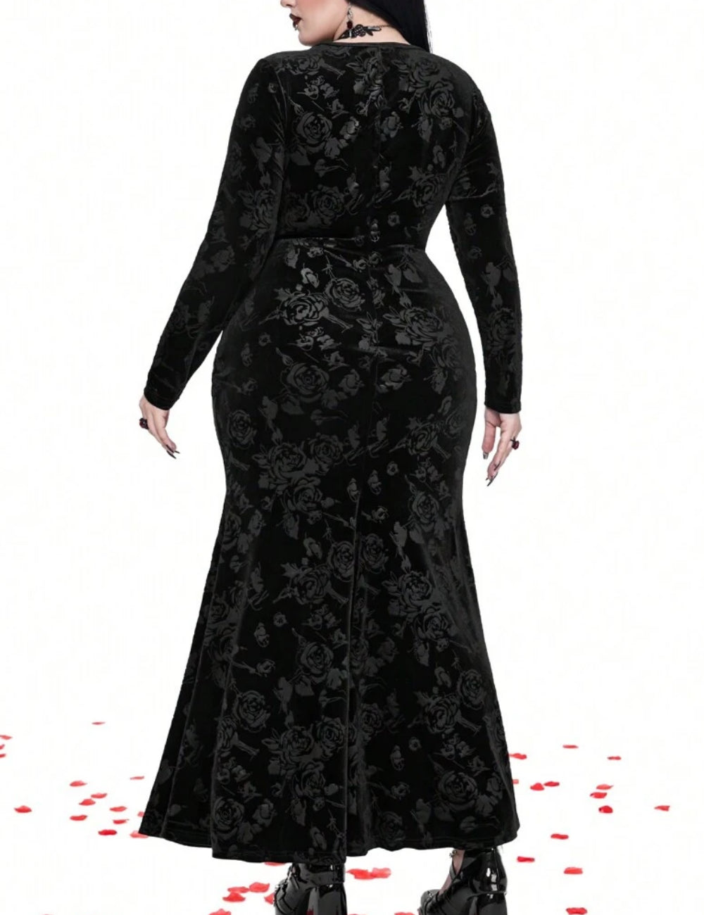 Shein Curve+ Black Maxi Dress