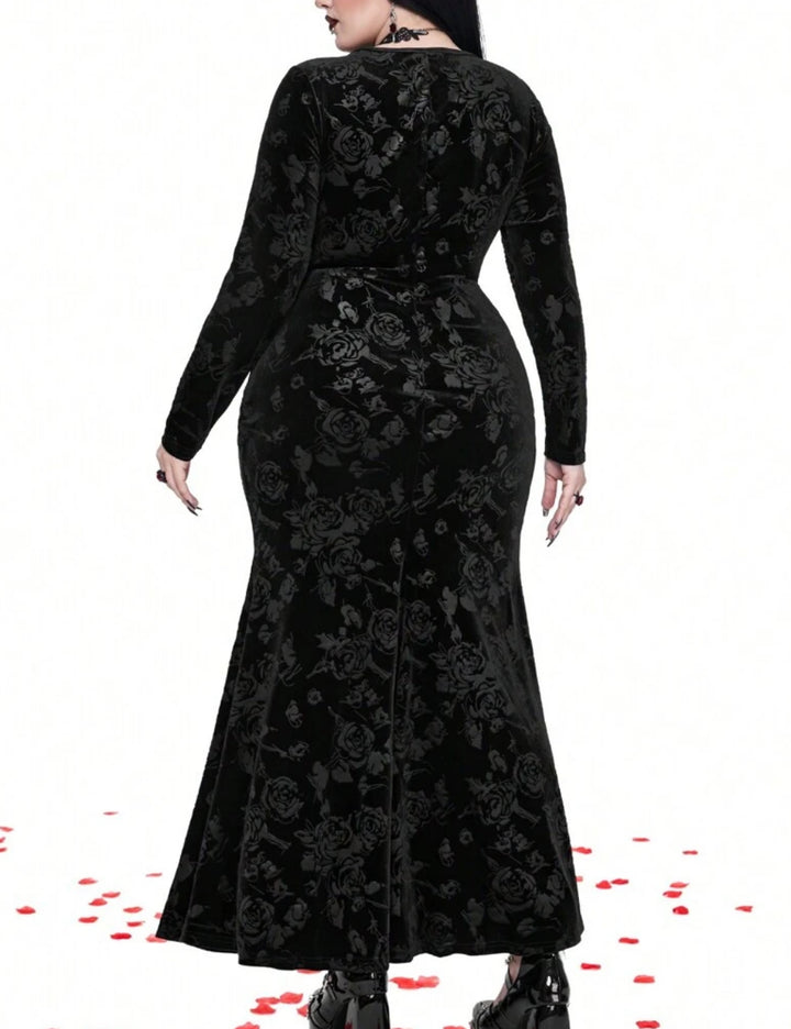 Shein Curve+ Black Maxi Dress