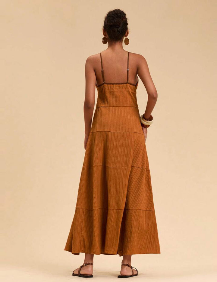 Shein maxi ruha, narancssárga