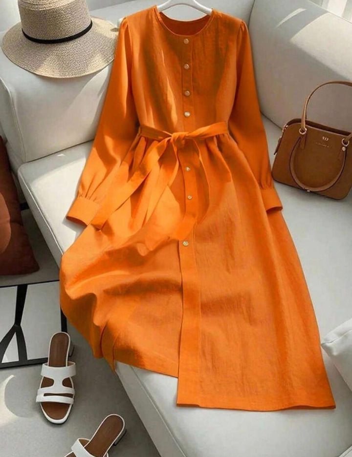 Shein maxi ruha, narancssárga