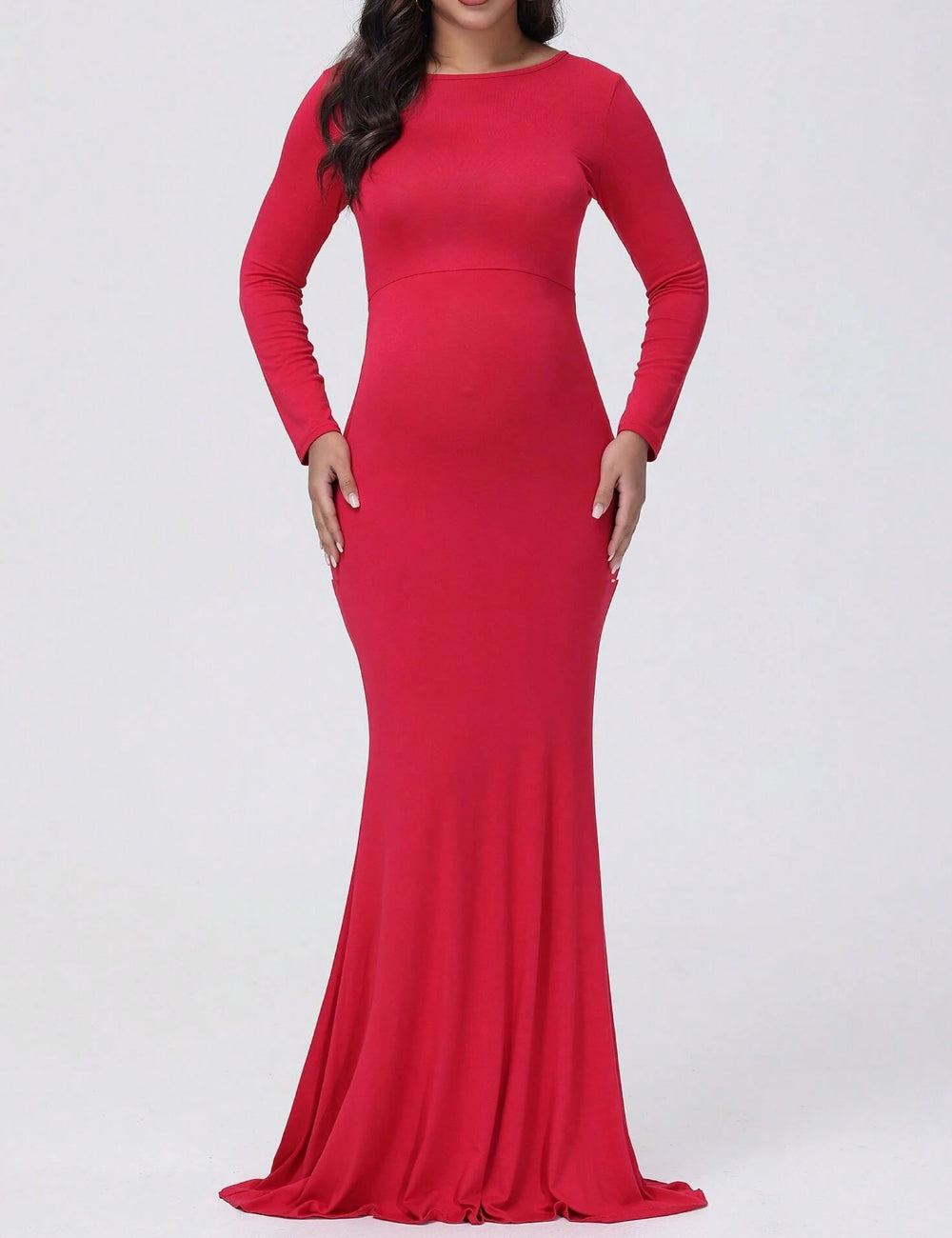Shein maxi ruha, piros