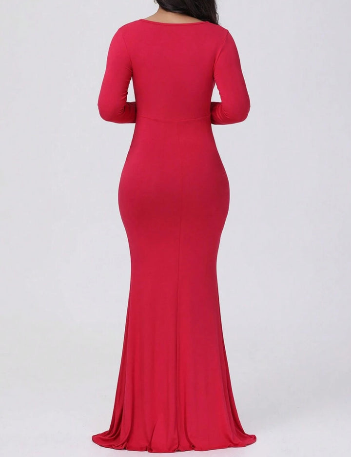 Shein maxi ruha, piros