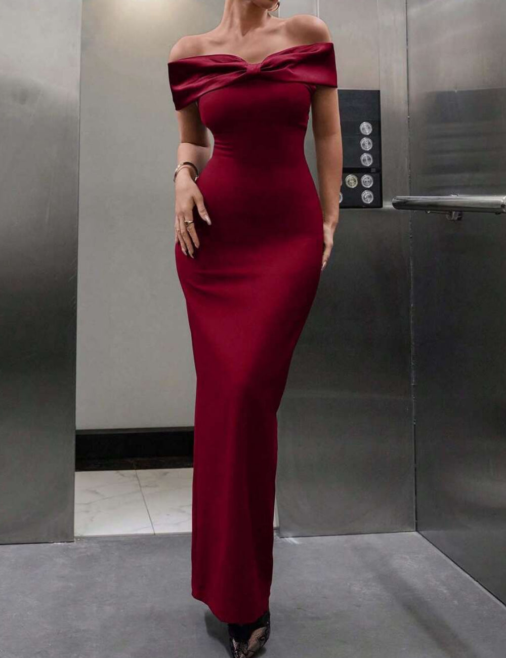Rochie maxi Shein, roșu