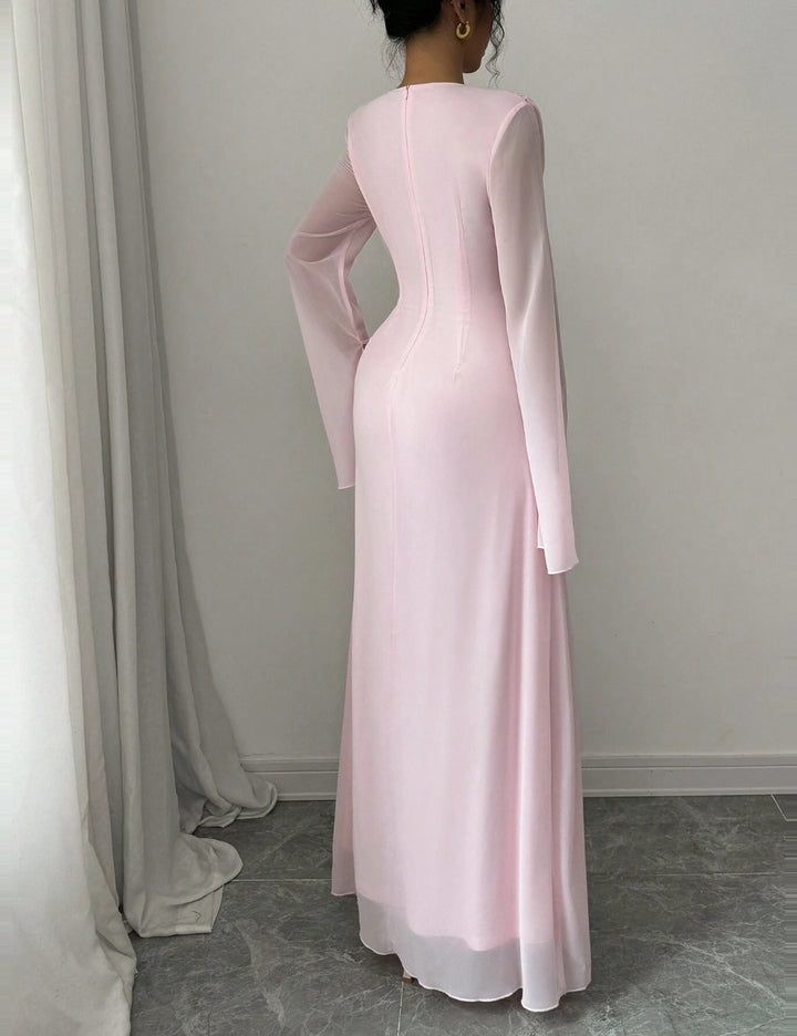 Shein maxi ruha, rózsaszín