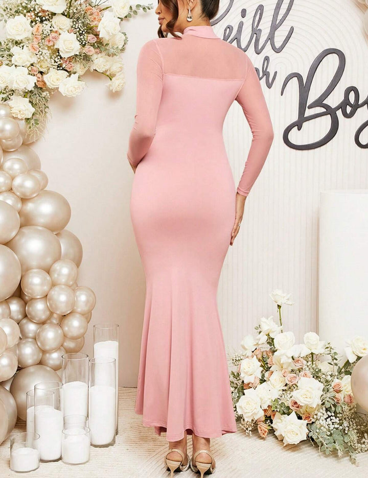 Shein maxi ruha, rózsaszín