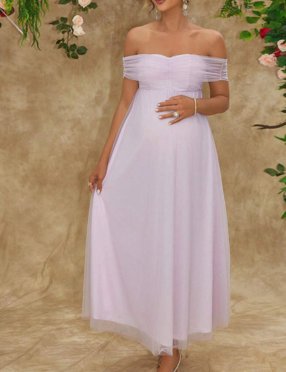Shein maxi ruha, rózsaszín