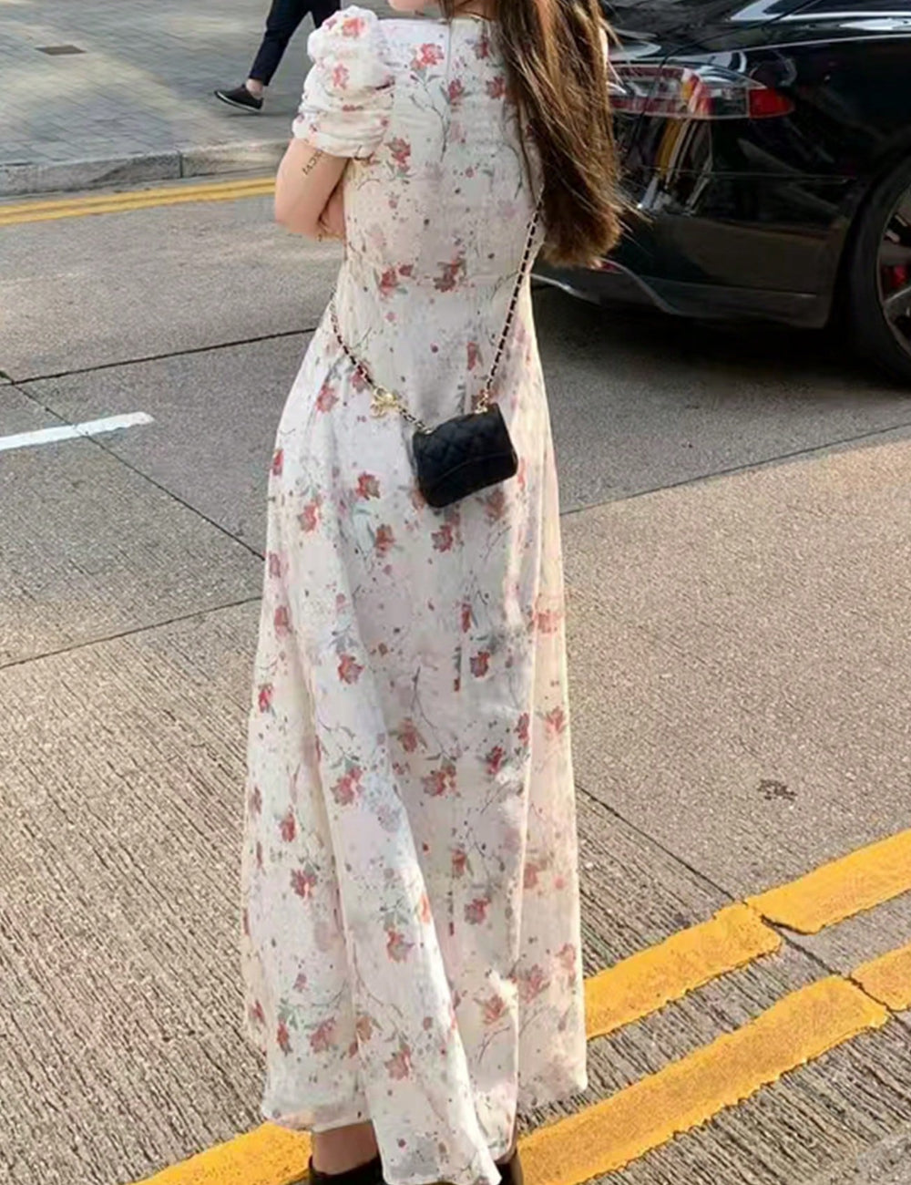 Shein maxi ruha, rózsaszín