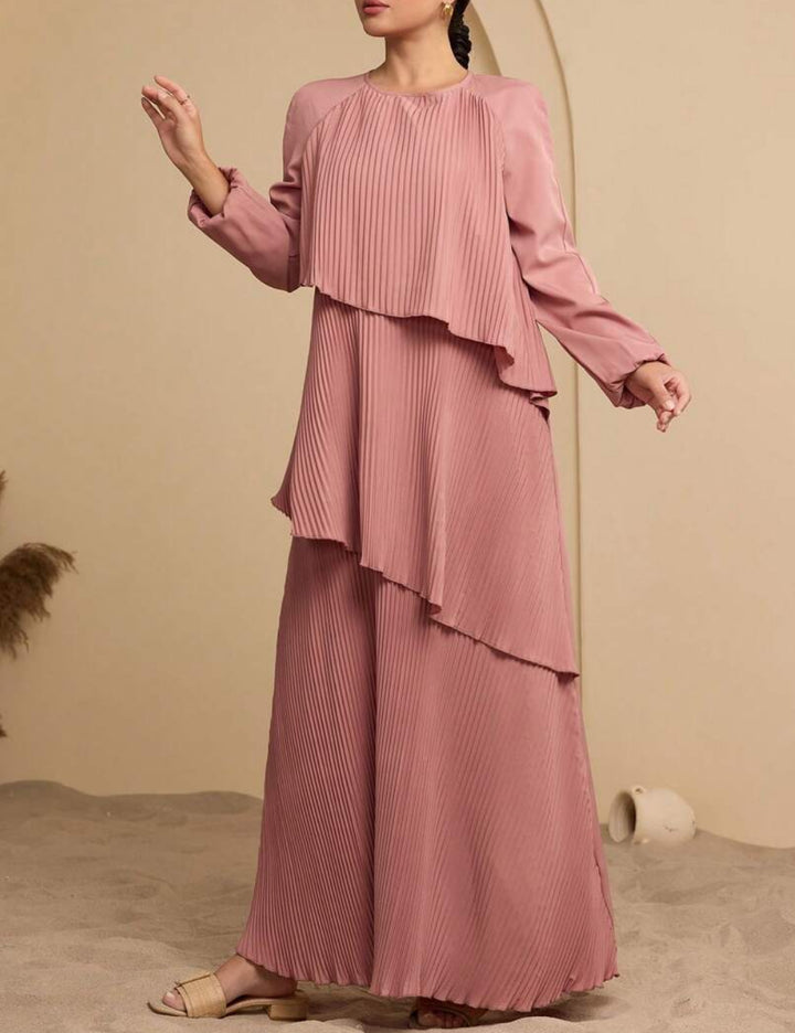 Shein maxi ruha, rózsaszín