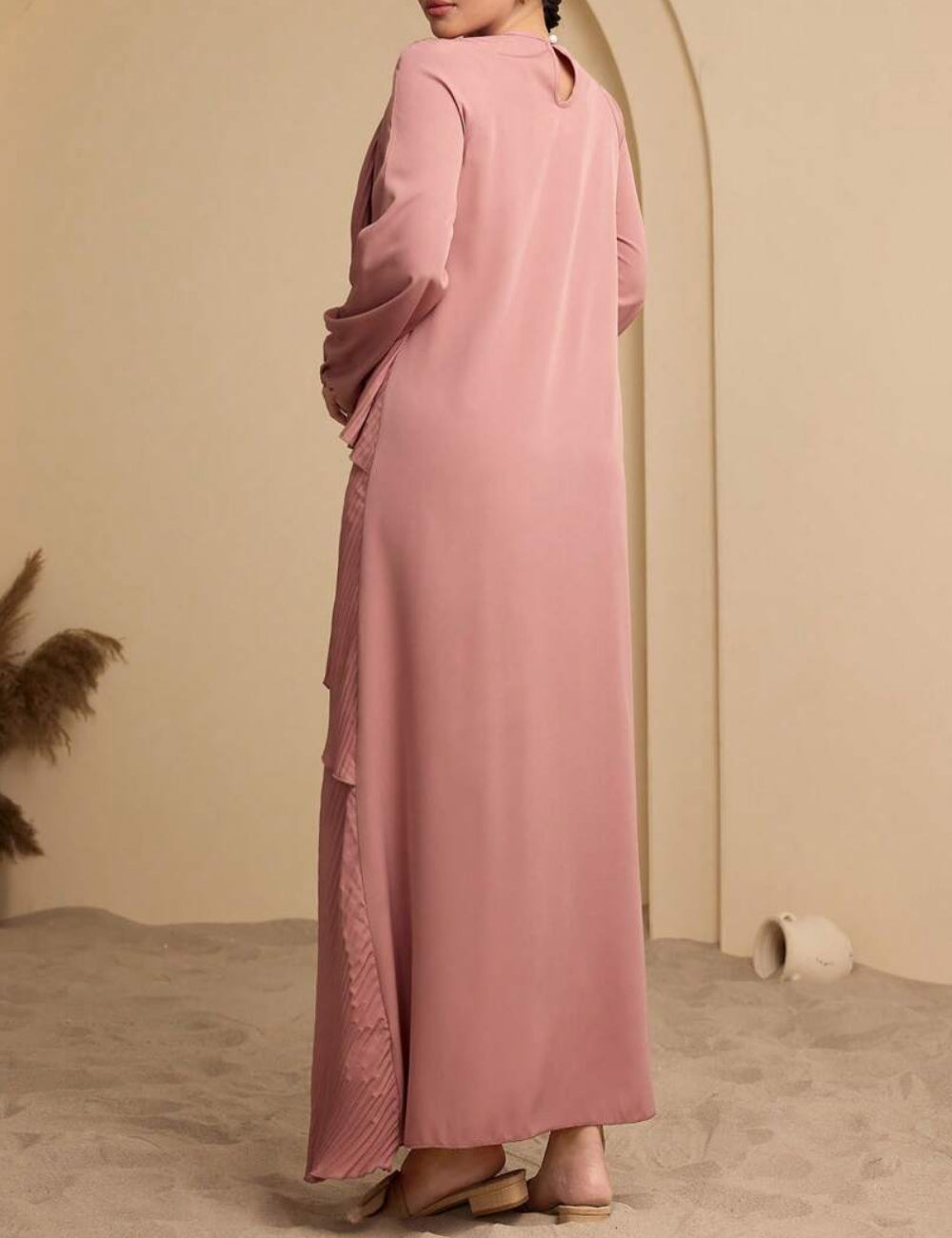 Shein maxi ruha, rózsaszín