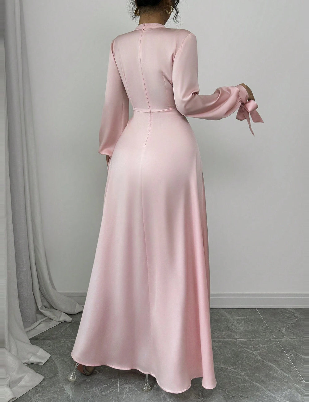 Shein maxi ruha, rózsaszín