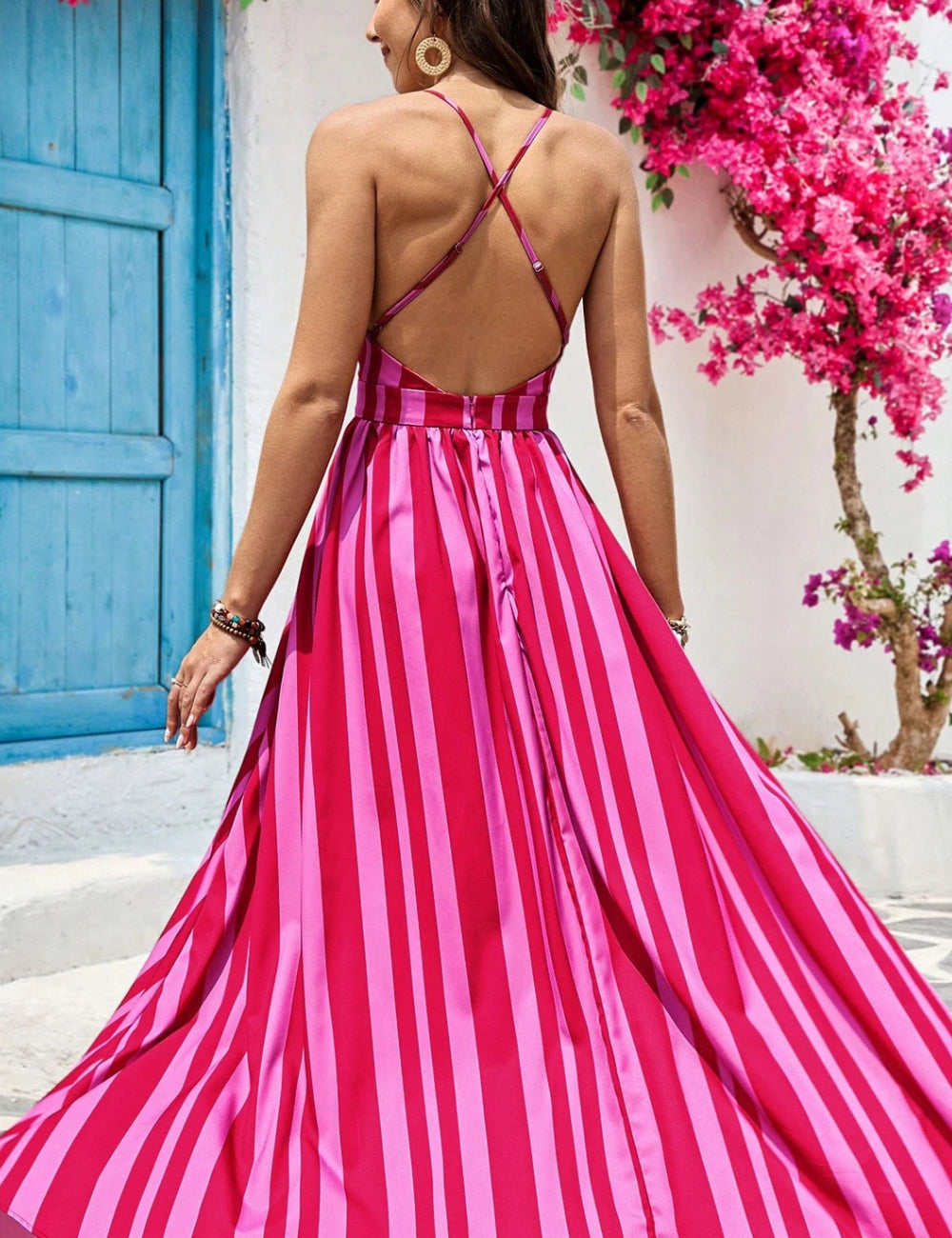 Shein maxi ruha, rózsaszín