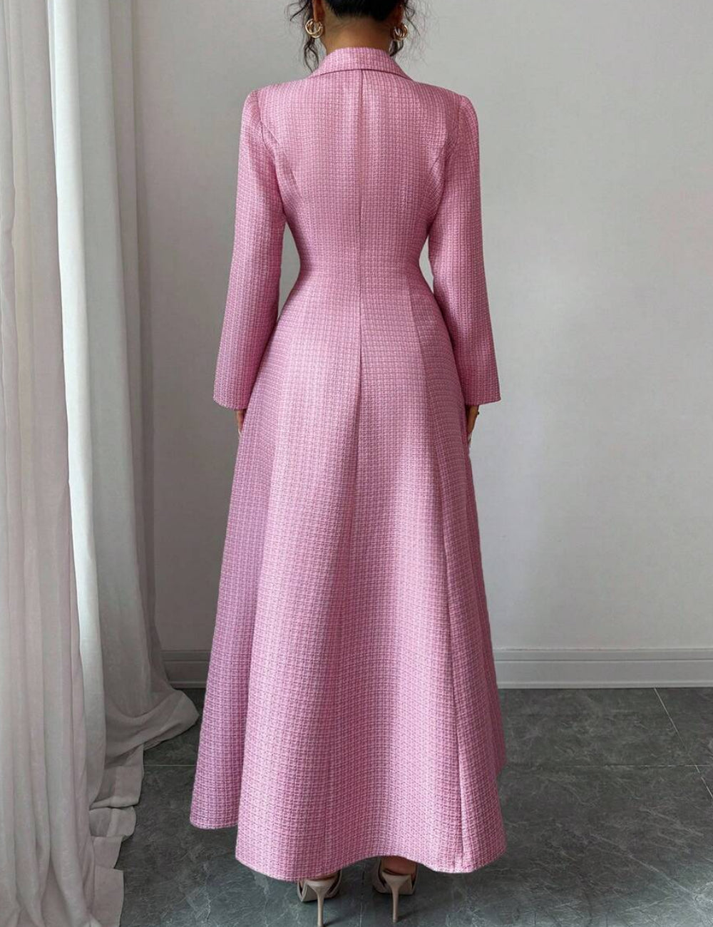 Shein maxi ruha, rózsaszín
