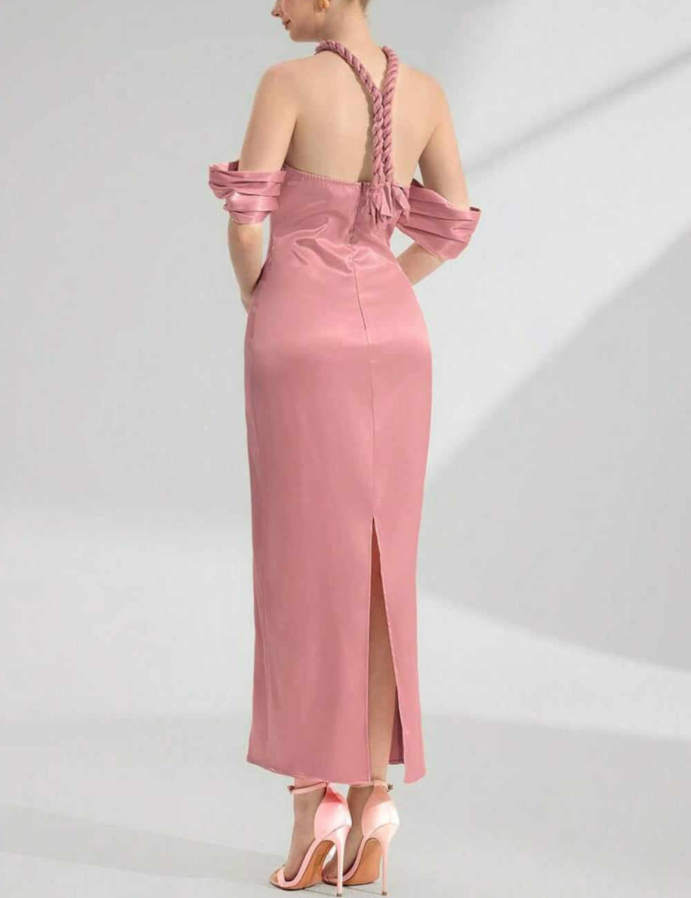 Rochie maxi Shein, roz