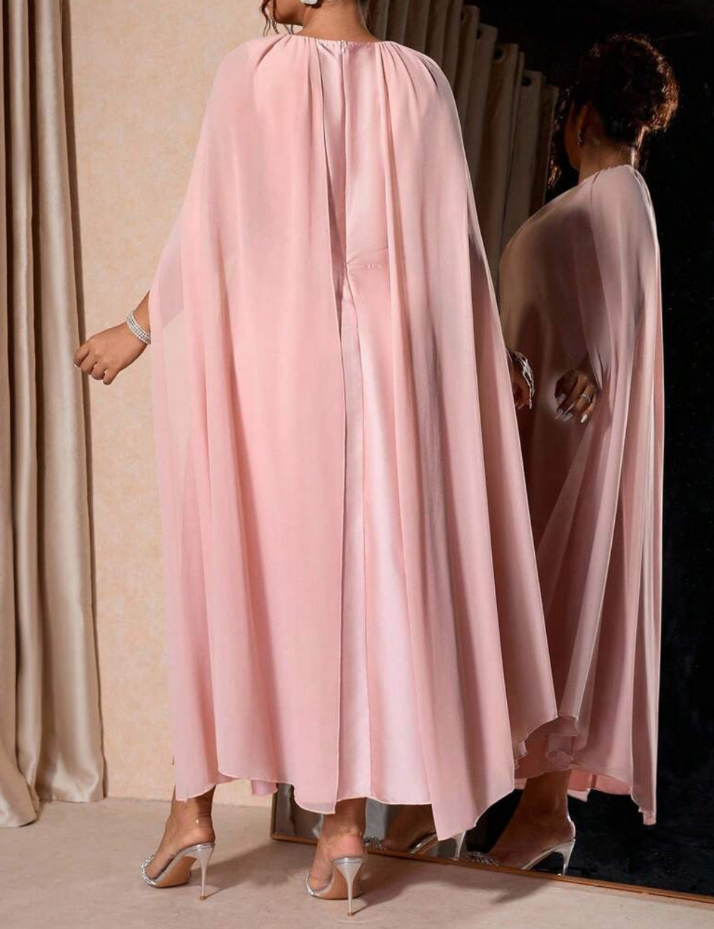 Shein maxi ruha, rózsaszín