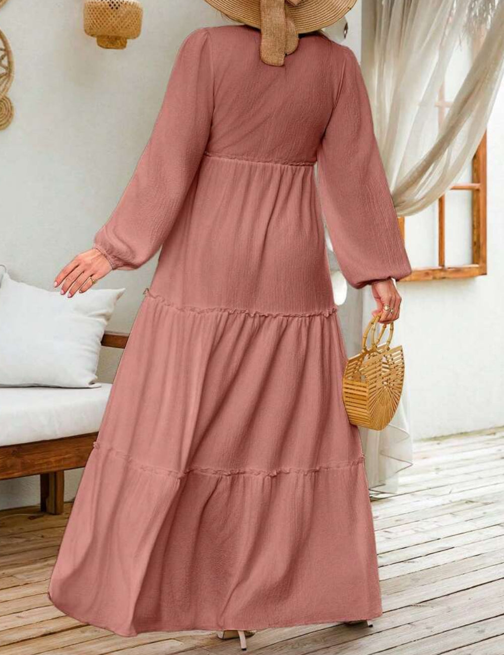 Rochie maxi Shein, roz