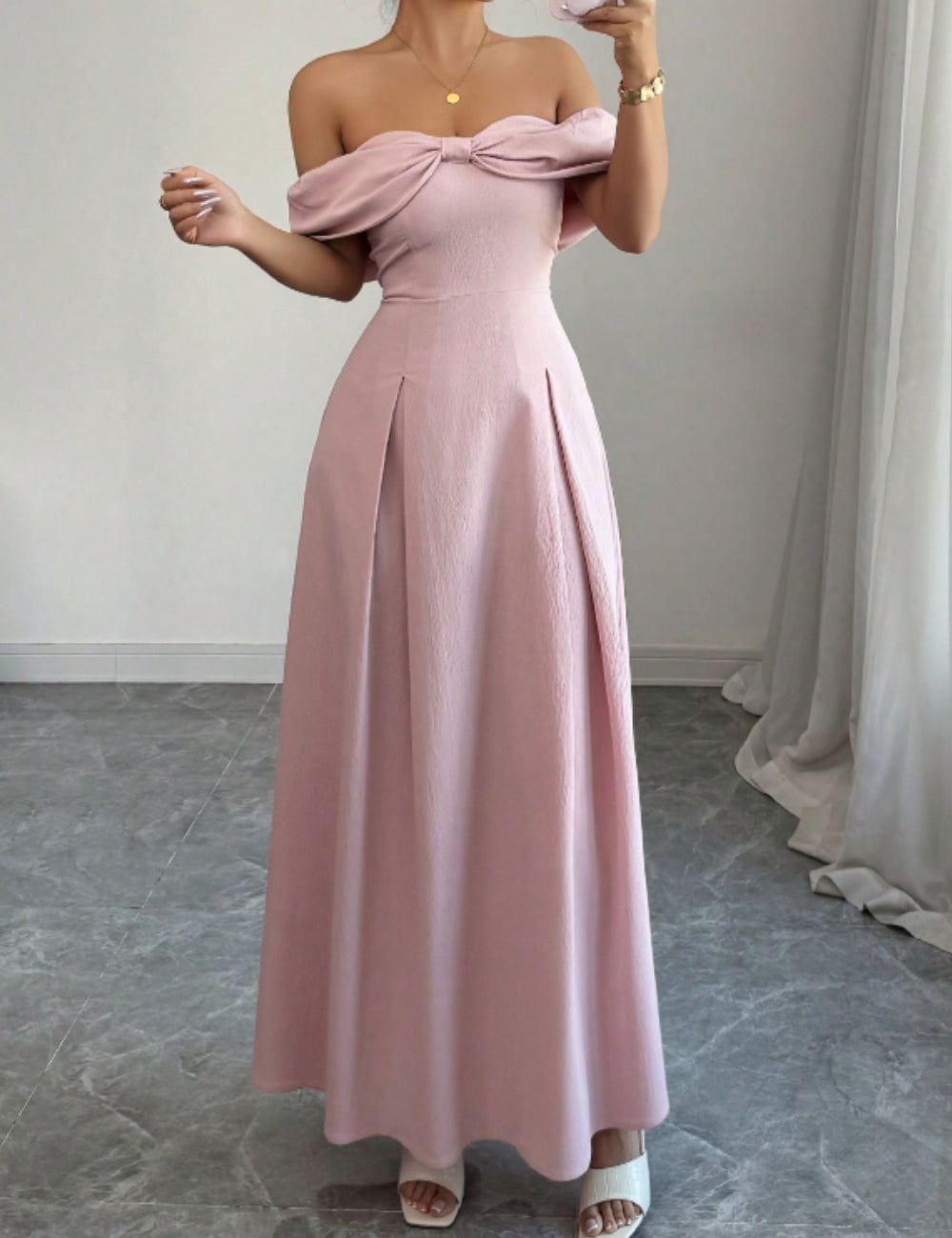 Rochie maxi Shein, roz