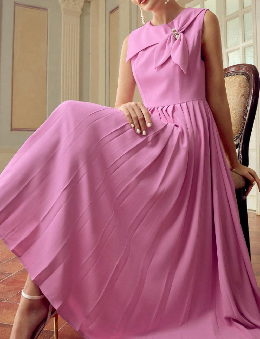 Rochie maxi Shein, roz