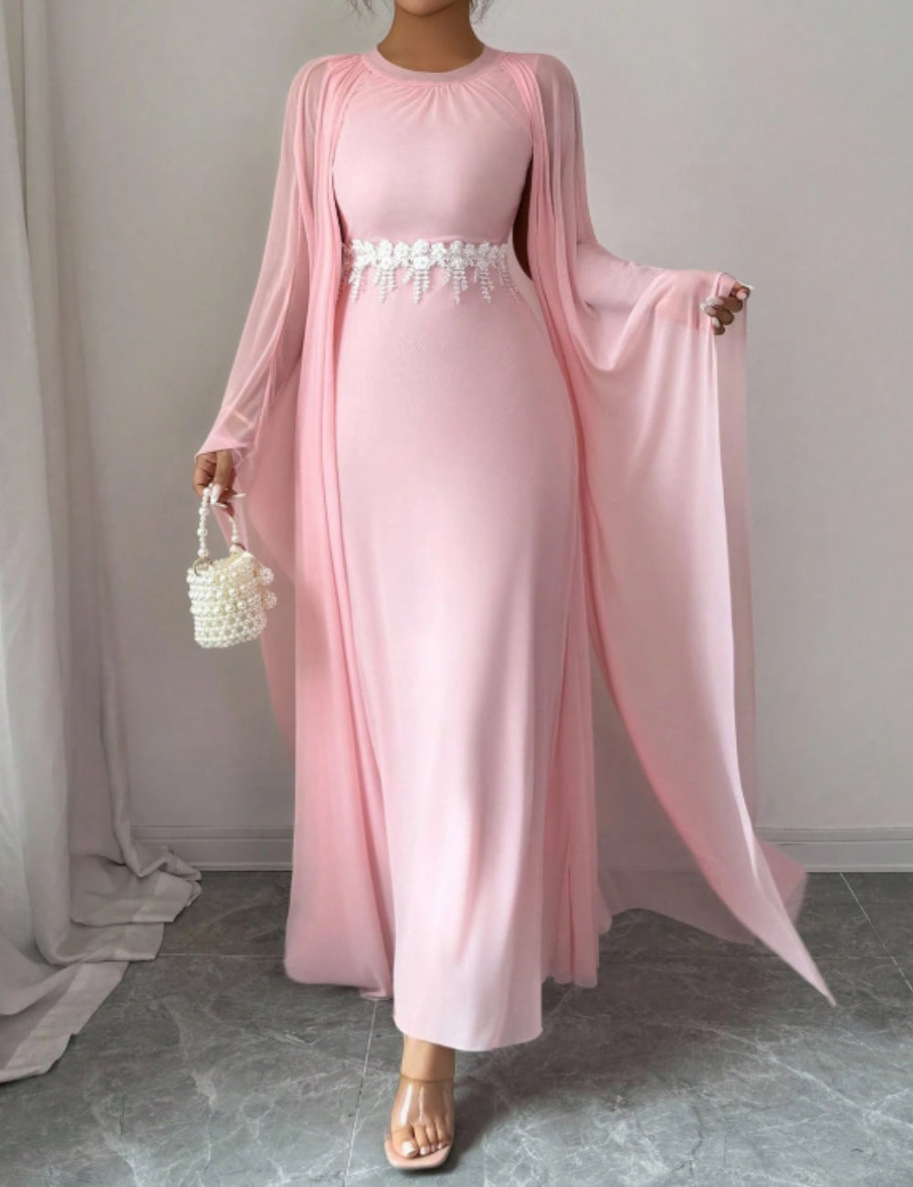 Rochie maxi Shein, roz