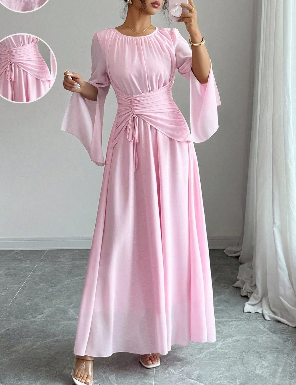 Rochie maxi Shein, roz