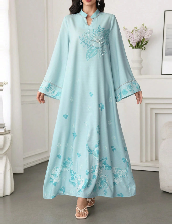 Shein maxi ruha, türkiz