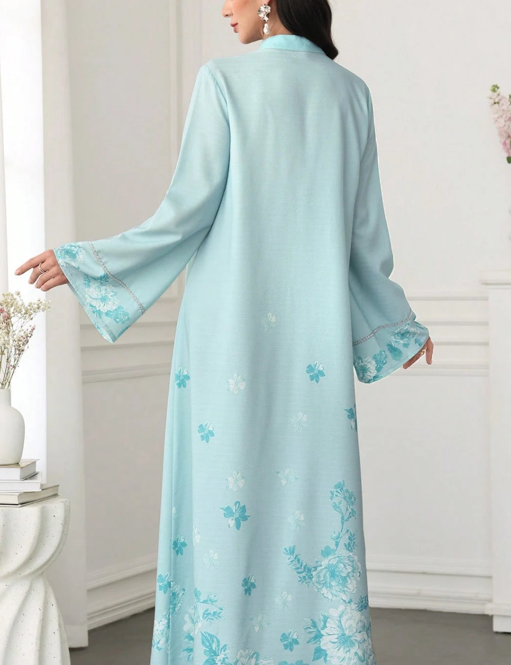 Shein maxi ruha, türkiz