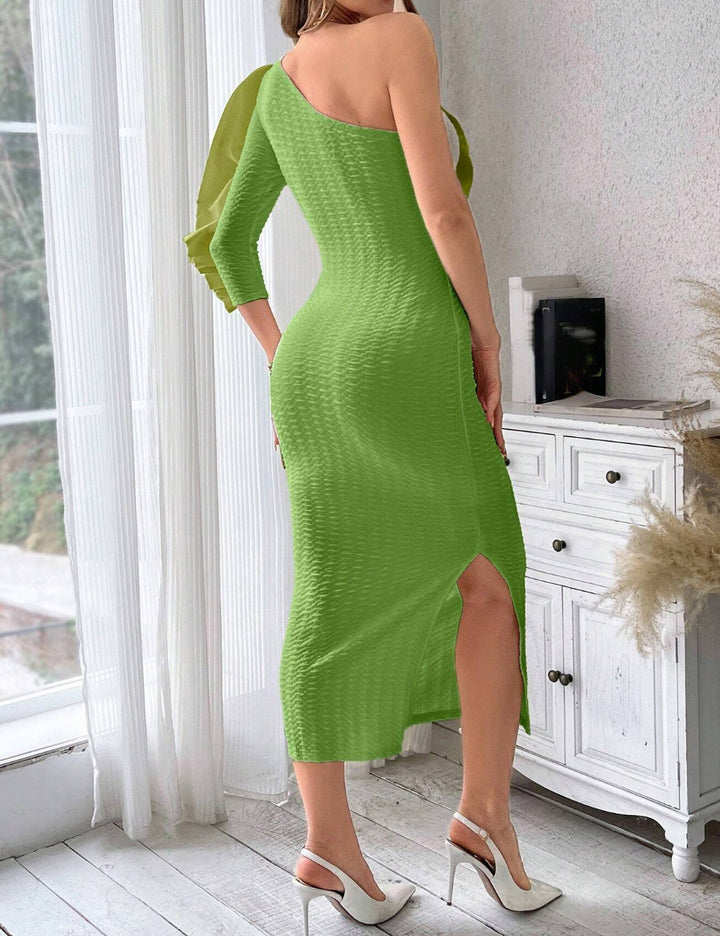 Shein maxi ruha, zöld