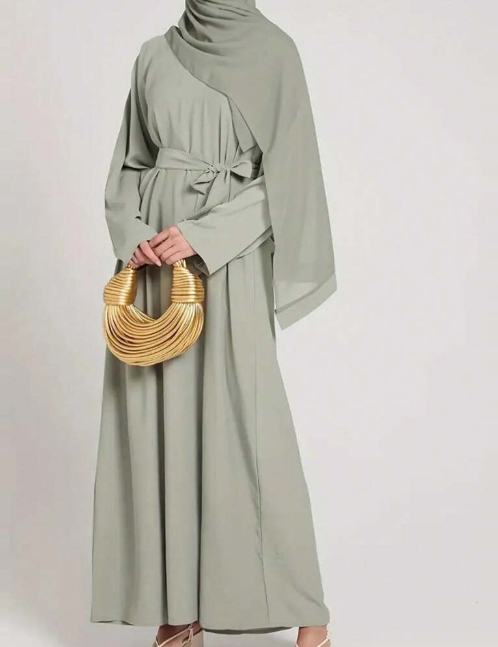 Shein maxi ruha, zöld