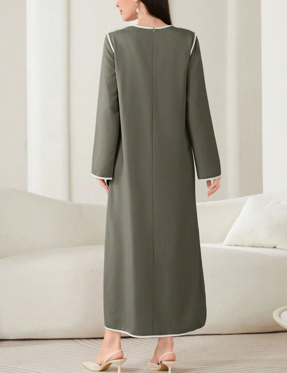 Rochie maxi Shein, verde