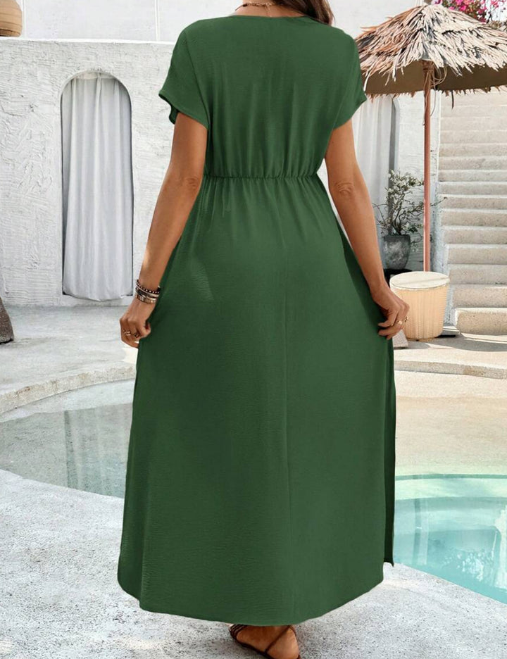Shein maxi ruha, zöld