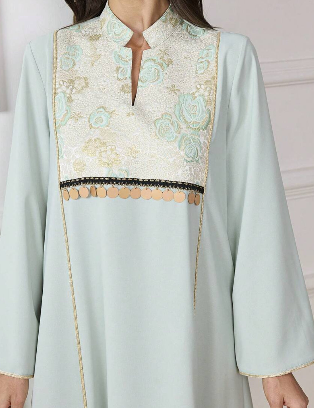 Shein maxi ruha, zöld
