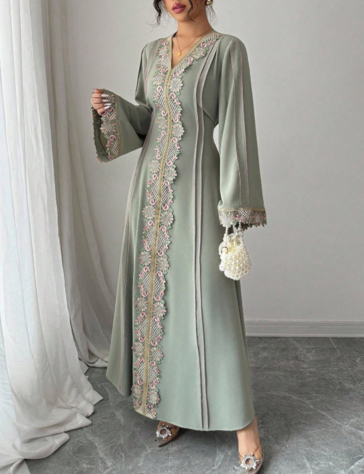 Shein maxi ruha, zöld