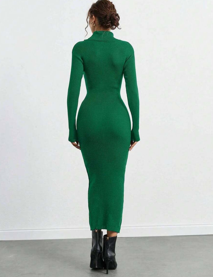 Shein maxi ruha, zöld