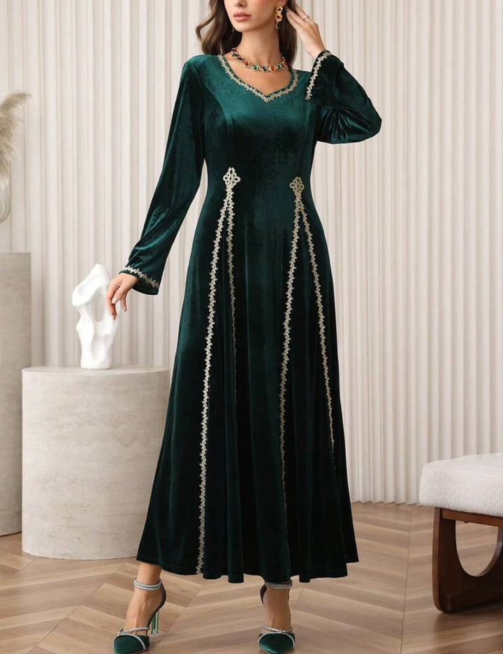 Shein maxi ruha, zöld