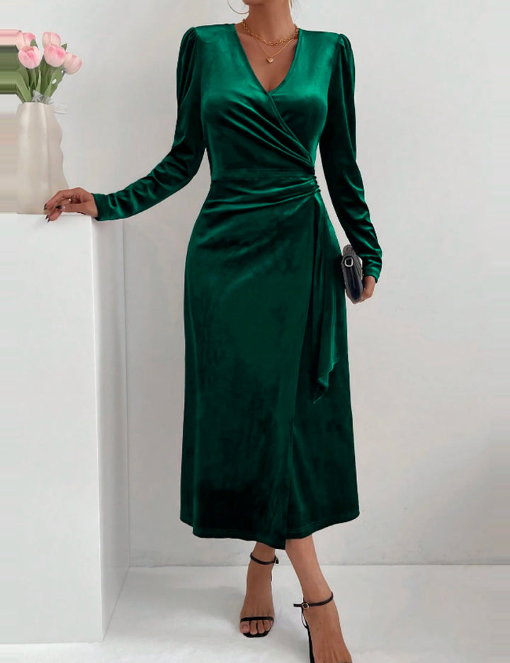 Shein maxi ruha, zöld