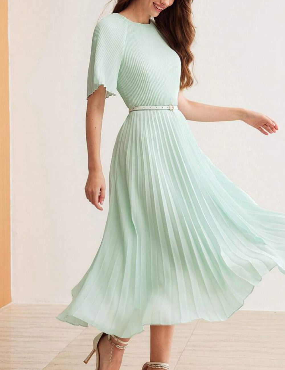 Shein maxi ruha, zöld