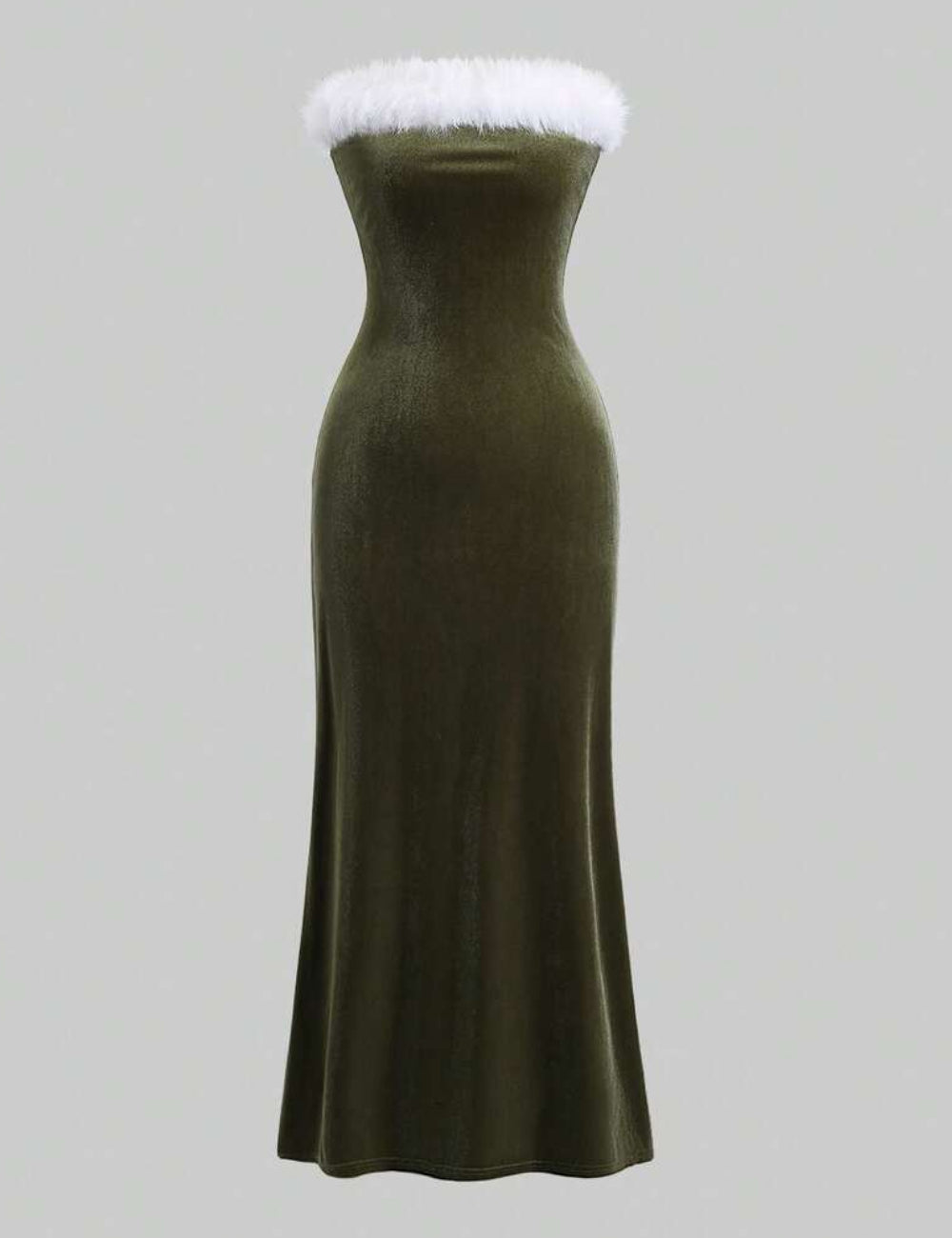 Shein maxi ruha, zöld