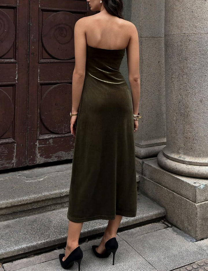 Shein maxi ruha, zöld