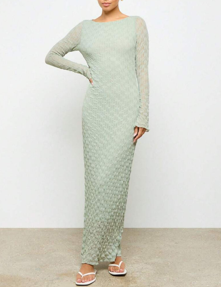 Rochie maxi Shein AIIRZ, verde