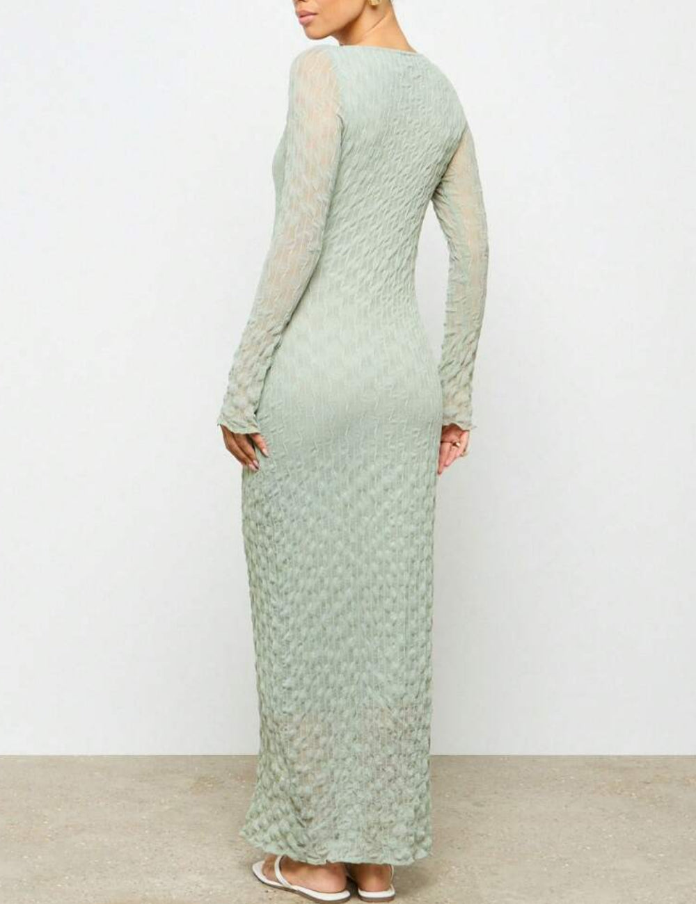 Rochie maxi Shein AIIRZ, verde