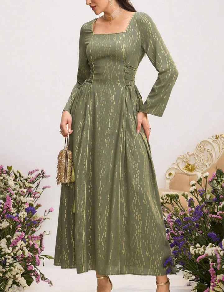 Shein maxi ruha, zöld