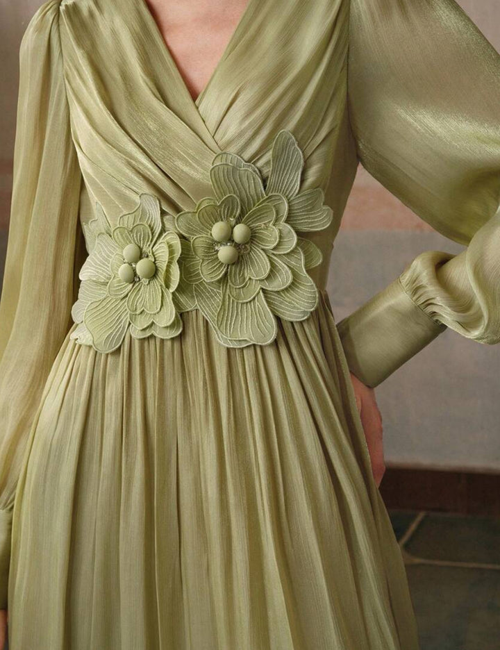 Shein Anewsta maxi ruha, zöld